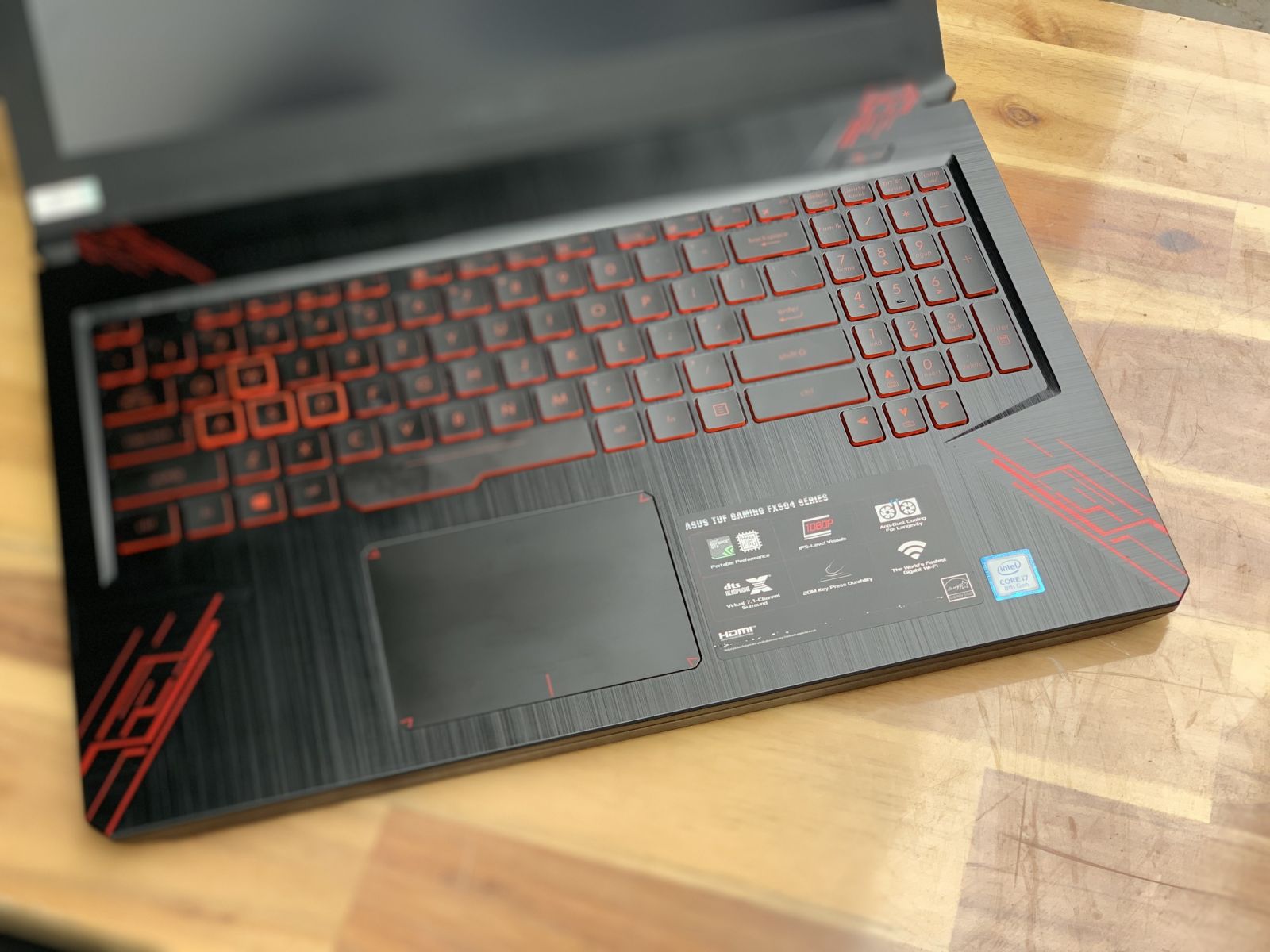 Laptop Asus TUF FX504GE - EN047T I7 8750H/ 8G/ SSD128 + 1000G/ GTX1050TI 4G/ LED Đỏ/ Chuyên Game4