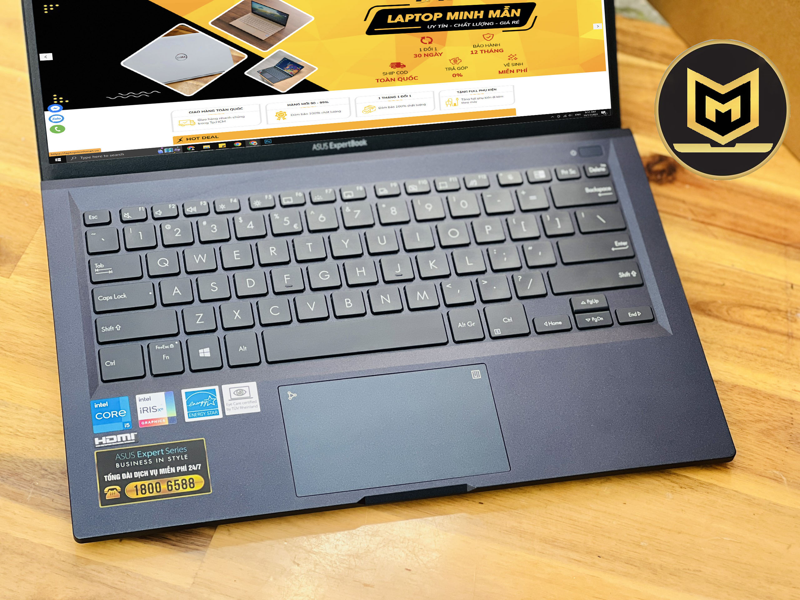 ASUS EXPERTBOOK B1400 i5 1135G7/ RAM 8GB/ SSD 512GB/ 14INCH FHD TRÀN VIỀN/ IRIS XE/ VỎ NHÔM SIÊU BỀN/ GIÁ RẺ3