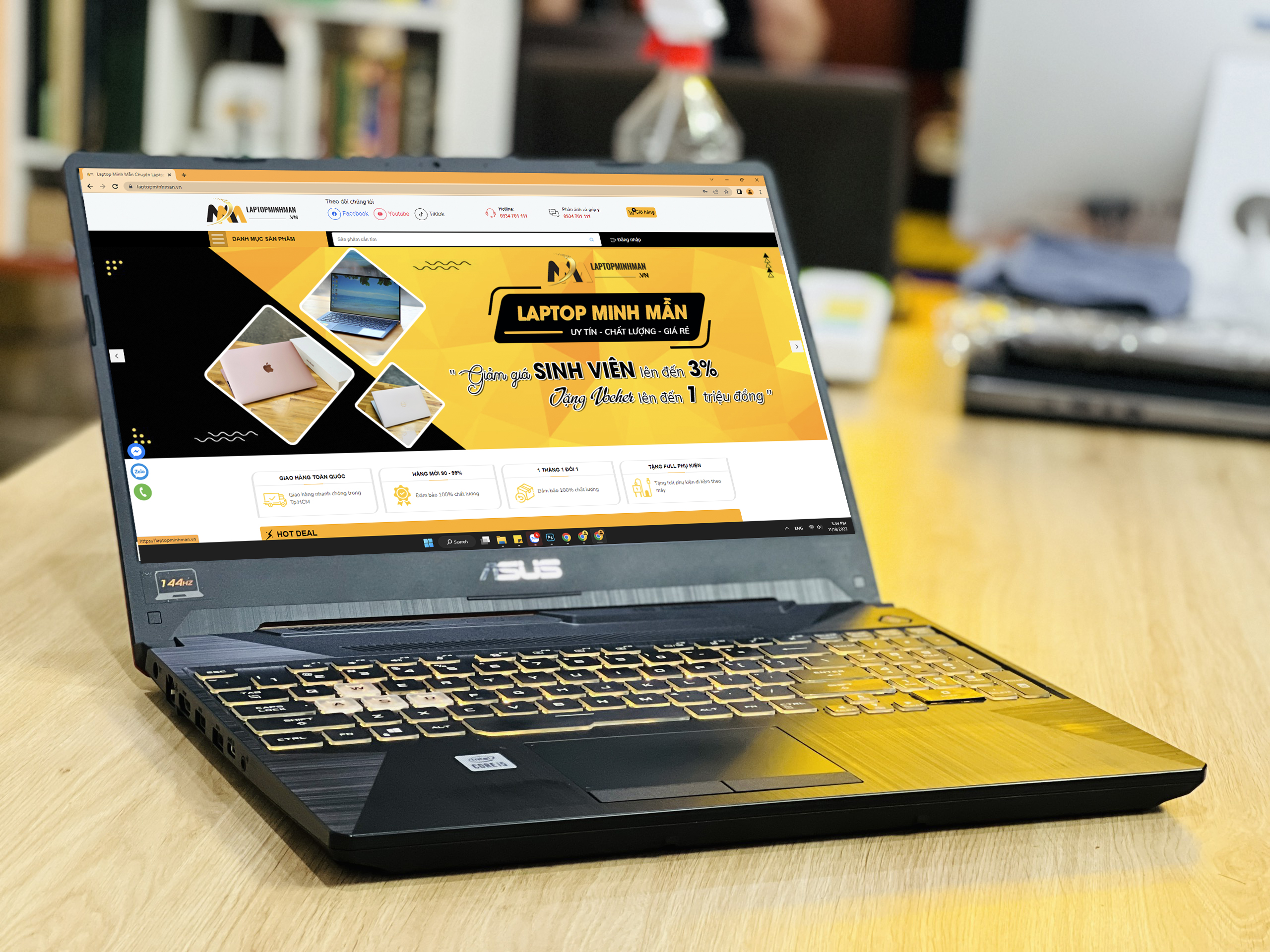 Asus Gaming TUF F15 FX506LH i5 2022/ SSD512/ Tần Số Quét 144hz/ 15.6inch/ GTX1650TI 4G/ LED SRGB/ Chuyên Game / Giá Rẻ4