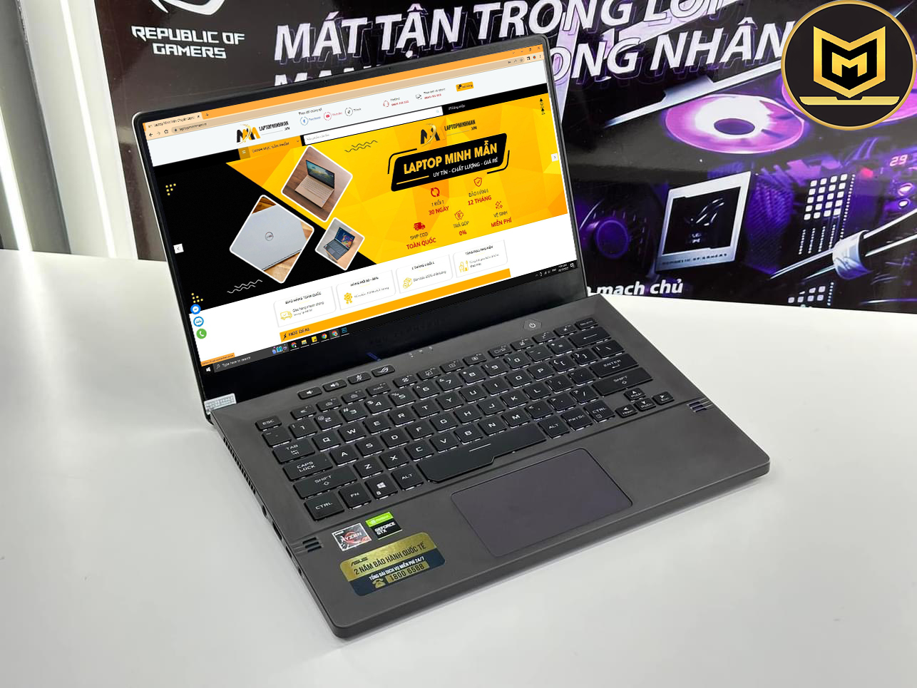 ASUS ROG ZEPHYRUS G14 GA401QH 2021 R7 5800HS/ RAM 16GB/ SSD 512GB/ 14INCH FHD/ VGA GTX 1650 4GB / GAMING THỜI TRANG SIÊU GỌN NHẸ/ GIÁ RẺ4