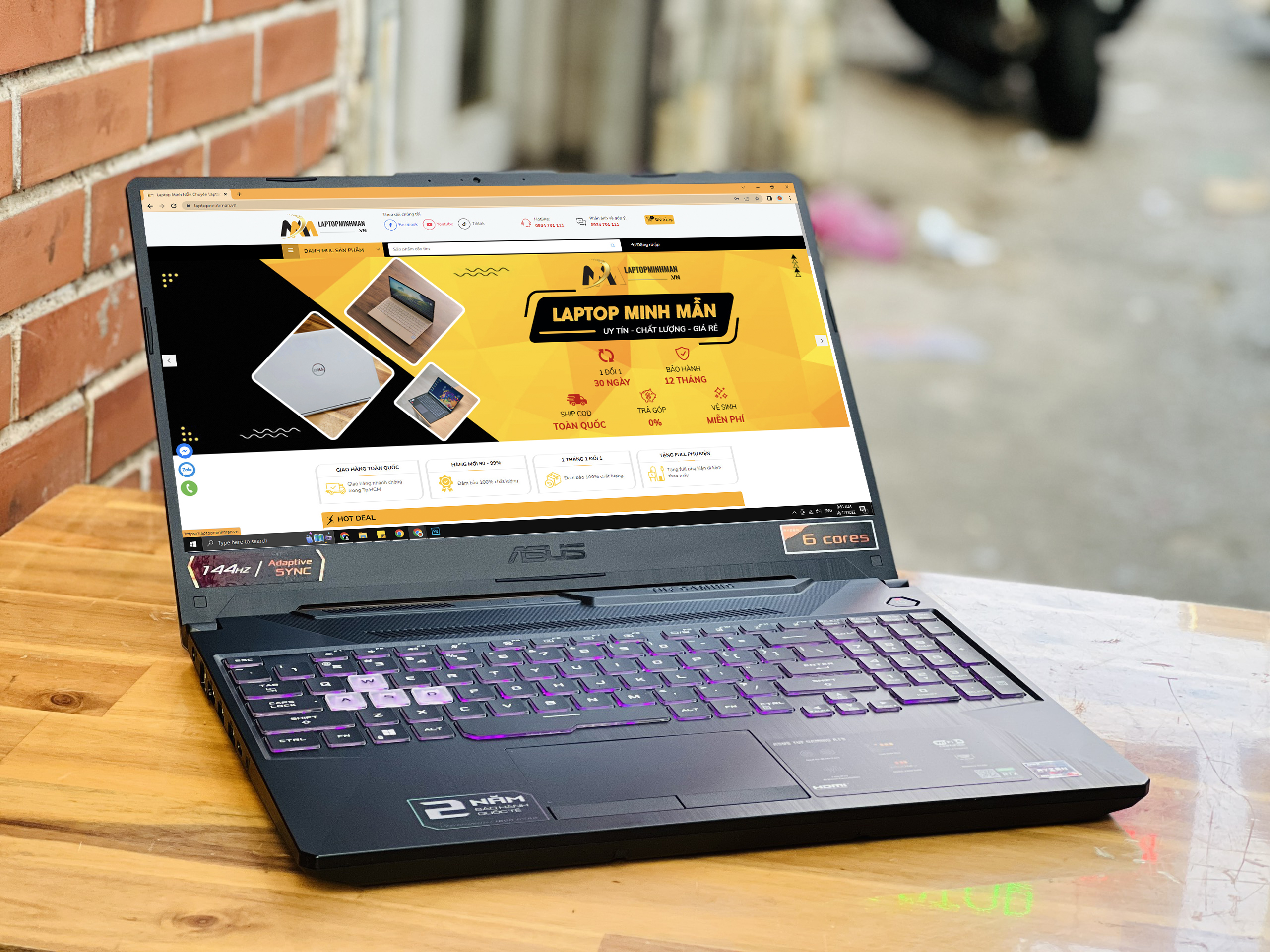 ASUS GAMING TUF A15 FA506ICB R5 4600H 2022/ RAM 8GB/ SSD 512GB/ RTX 3050 4GB/ 144Hz/ LED RGB/ CHUYÊN GAME ĐỒ HỌA/ GIÁ RẺ3