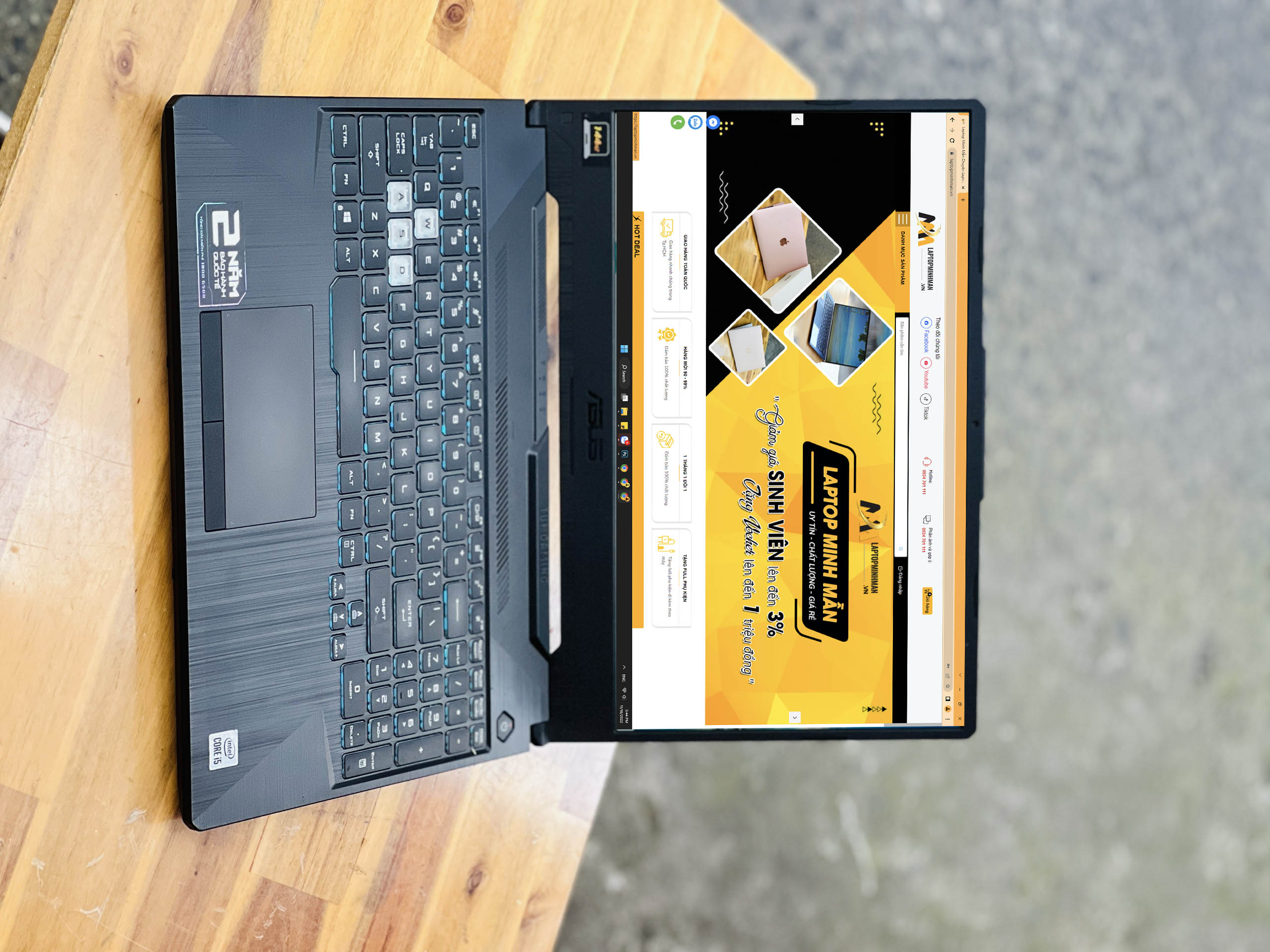 ASUS TUF F15 FX506LH I5 10300H 2022/ GTX 1650 4GB/ SSD512/ 144hz/ LED SRGB/ LAPTOP GAMING/ CHUYÊN GAME/ GIÁ RẺ4