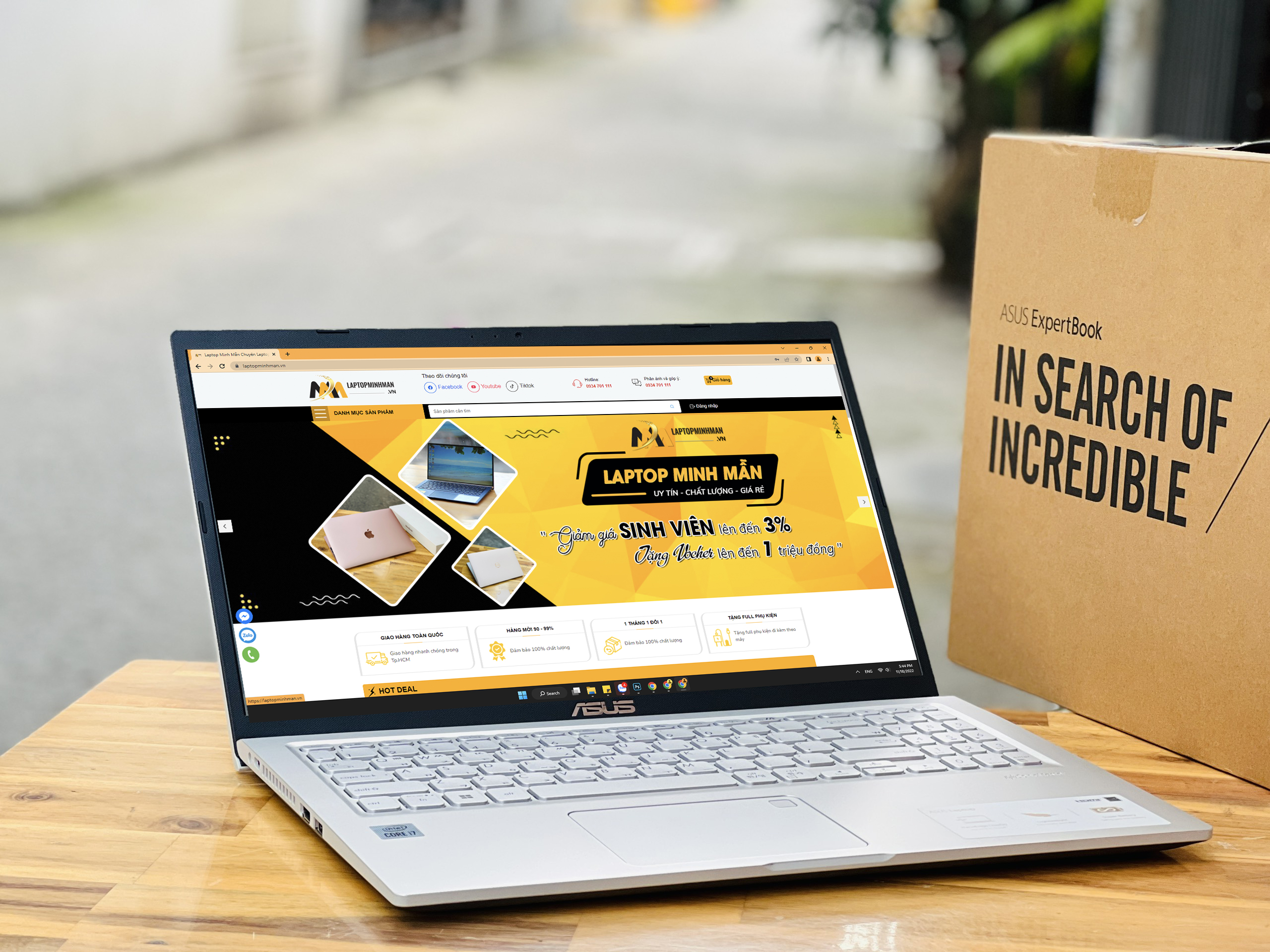 Asus Vivobook X515JA i7 1065G7/ Ram8G/ SSD256/ 15.6inch/ Full HD/ Viền Mỏng/ Full Phím Số/ Giá rẻ3
