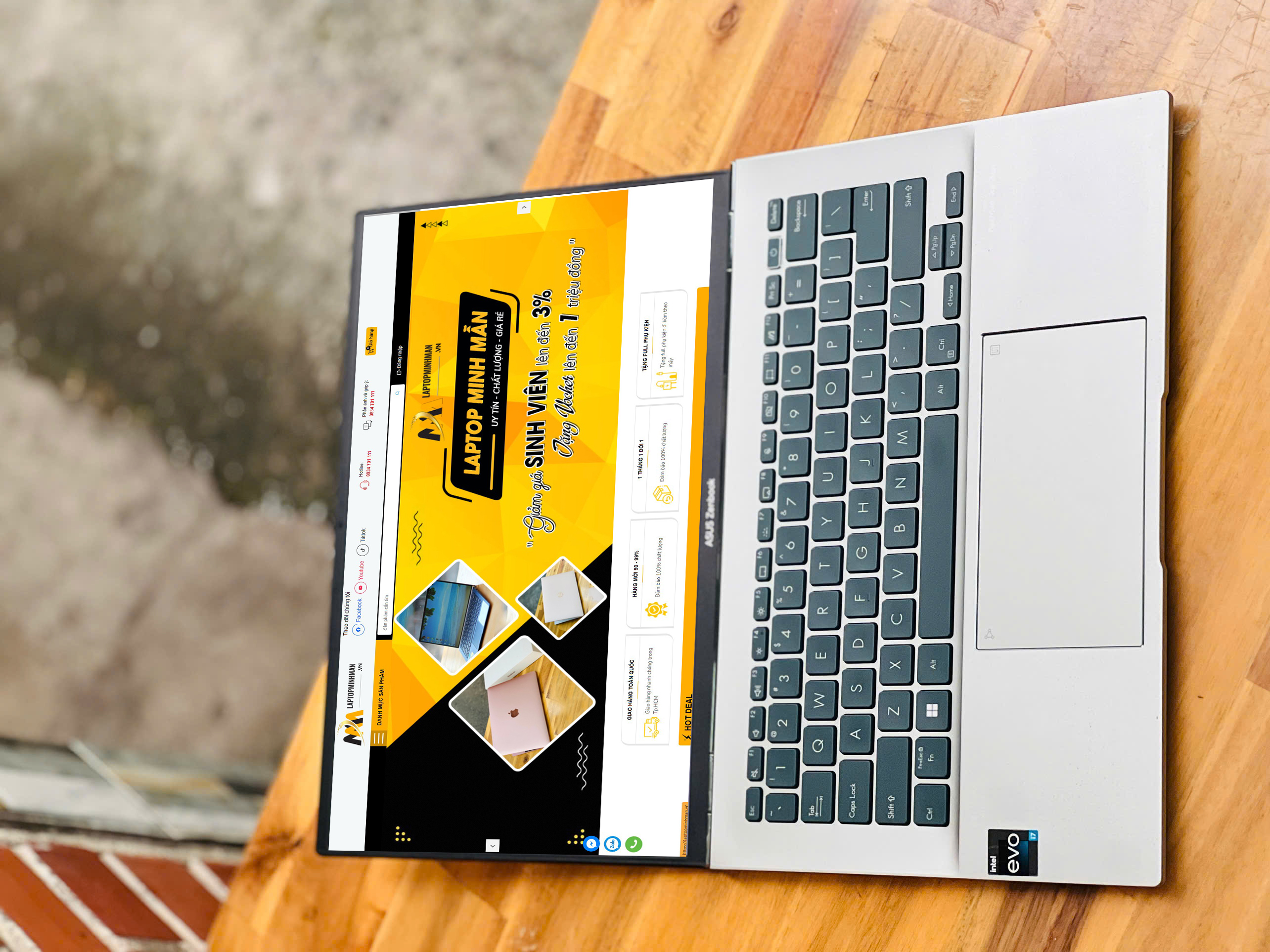 ASUS ZENBOOK UX3402ZA i7 1260P RAM 16G SSD 512G 14IN OLED 90Hz 2.8K VIỀN MỎNG MÀU TRẮNG BẠC GIÁ RẺ2