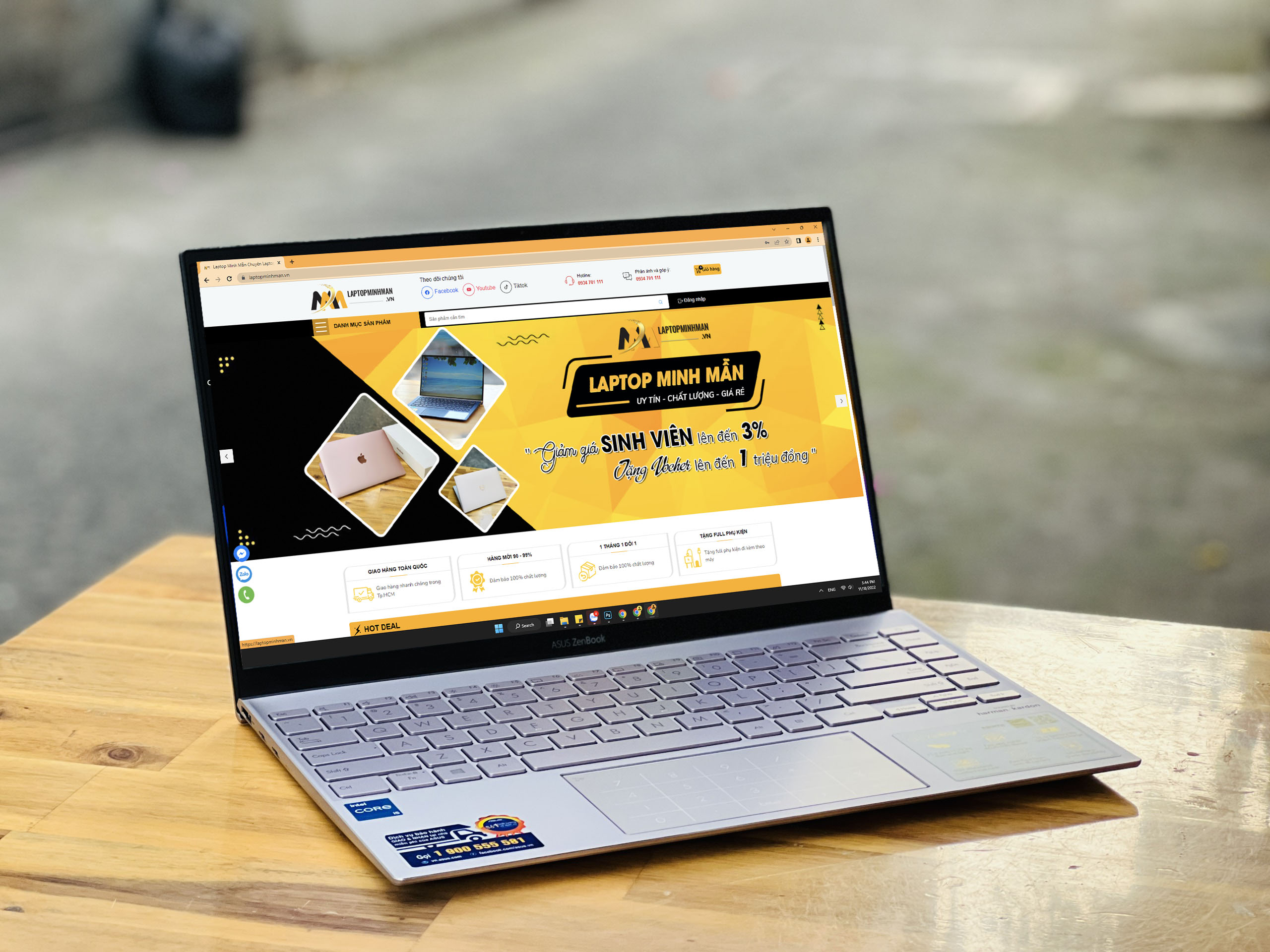 Asus Zenbook UX425EA i5 1135G7 Gen 11/ Ram8G/ SSD512/ Full HD/ Tràn Viền/ Siêu Mỏng/ Vỏ Nhôm/ Giá rẻ3