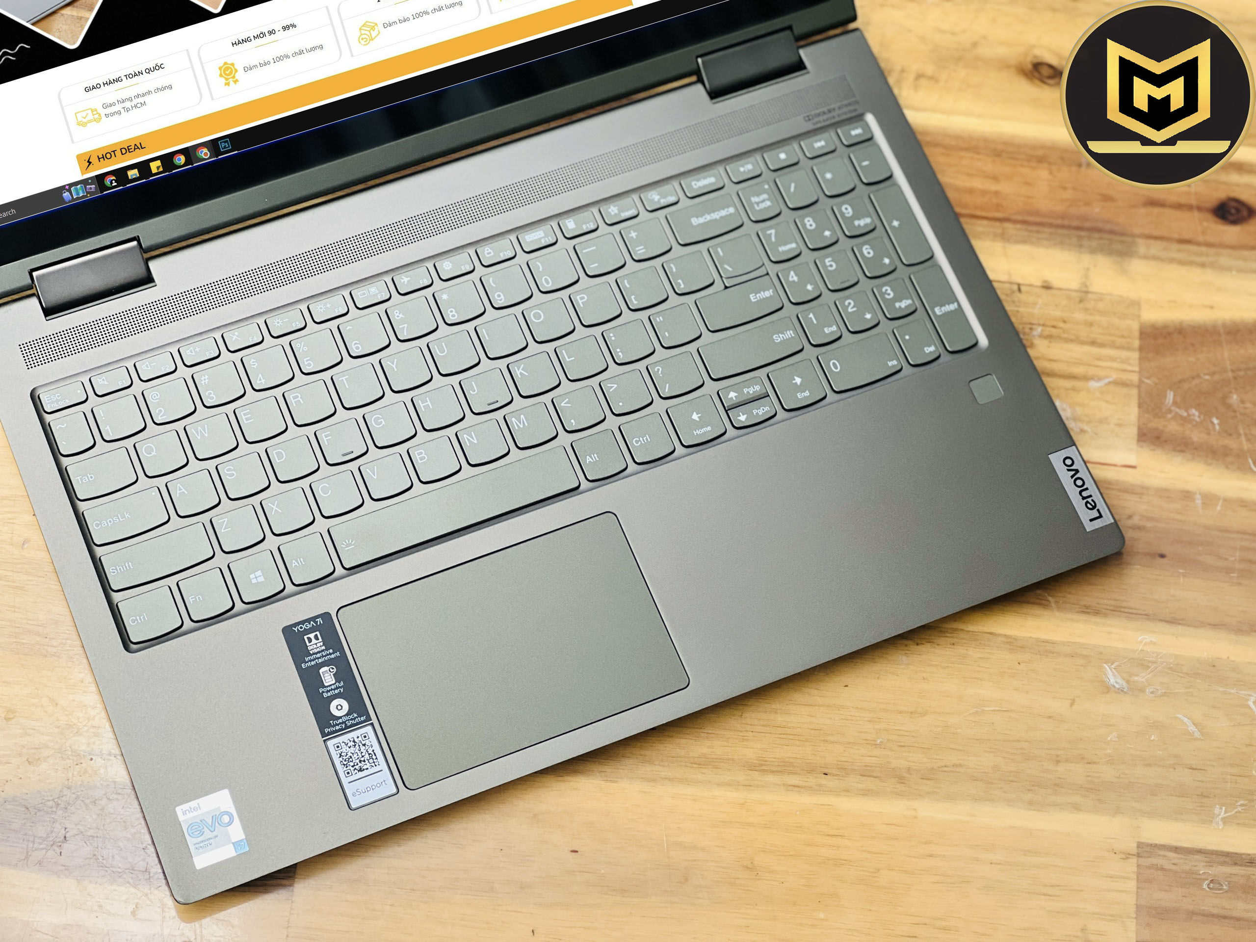 LENOVO YOGA 7 15ITL5  i7 1165G7/ RAM 12GB/ SSD 512GB/ 15INCH FHD TRÀN VIỀN/ VGA IRIS XE/ CẢM ỨNG LẬT XOAY/ GIÁ RẺ4