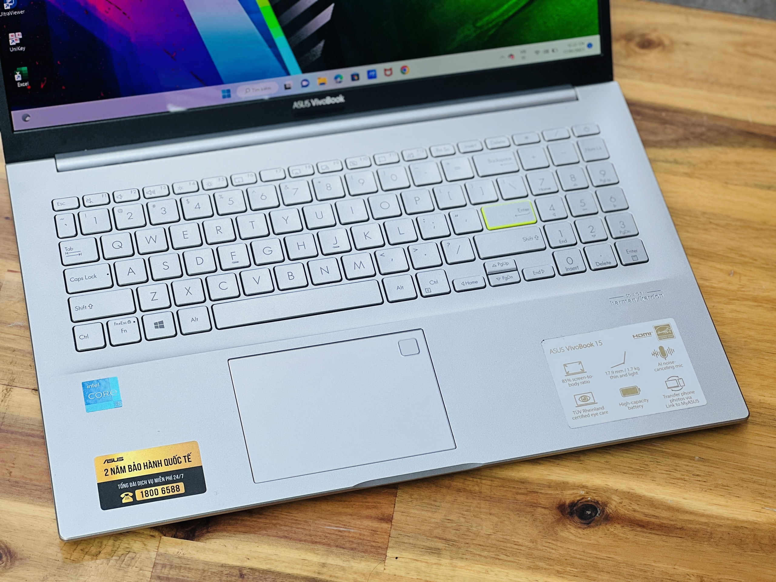 Asus Vivobook A515EA OLED i5 1135G7/ SSD512G/ 15.6inch Oled/ Viền Mỏng/ Full Phím Số/ Giá rẻ1