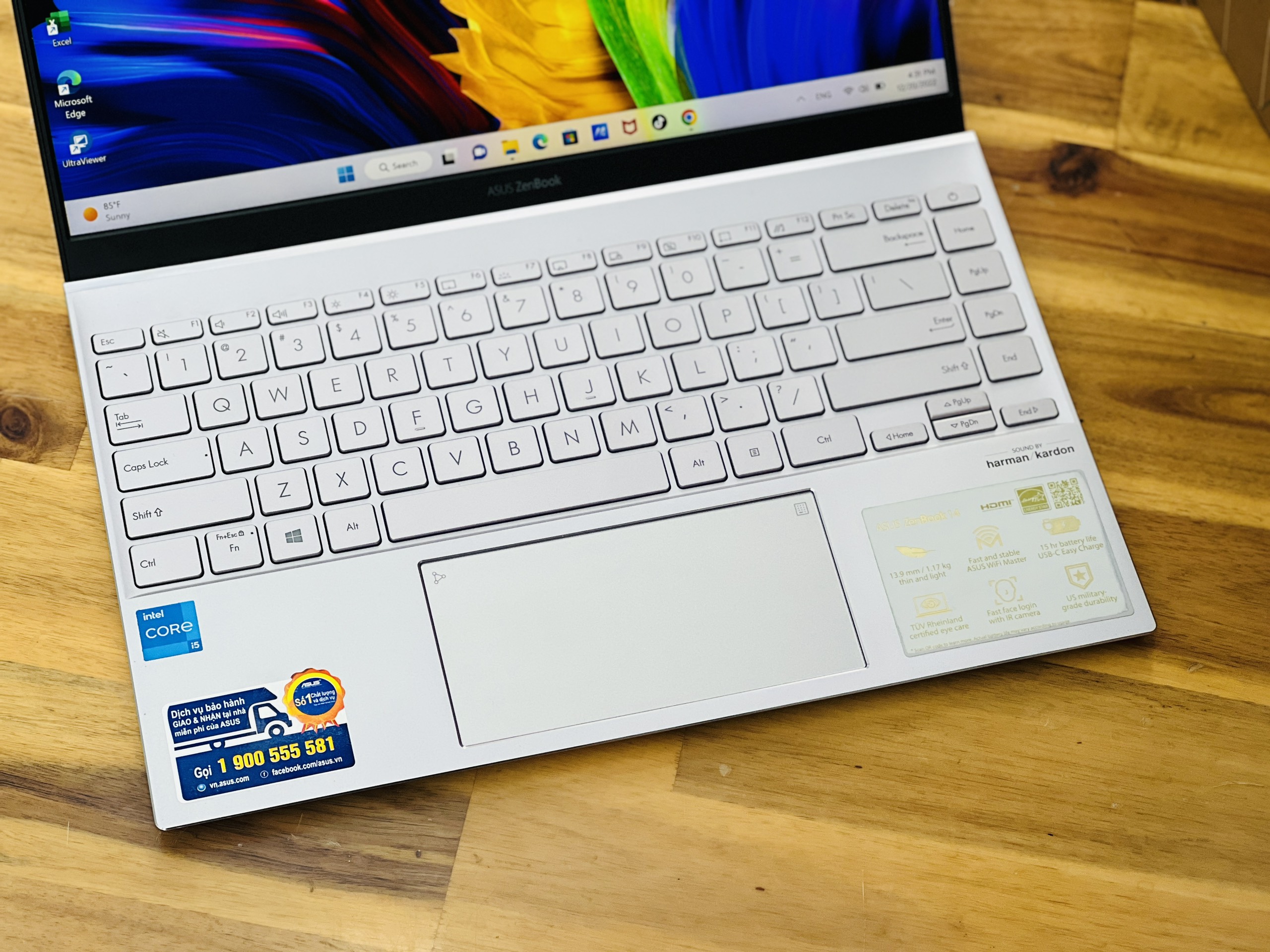 Asus Zenbook UX425EA i5 1135G7 Gen 11/ Ram8G/ SSD512/ Full HD/ Tràn Viền/ Siêu Mỏng/ Vỏ Nhôm/ Giá rẻ1