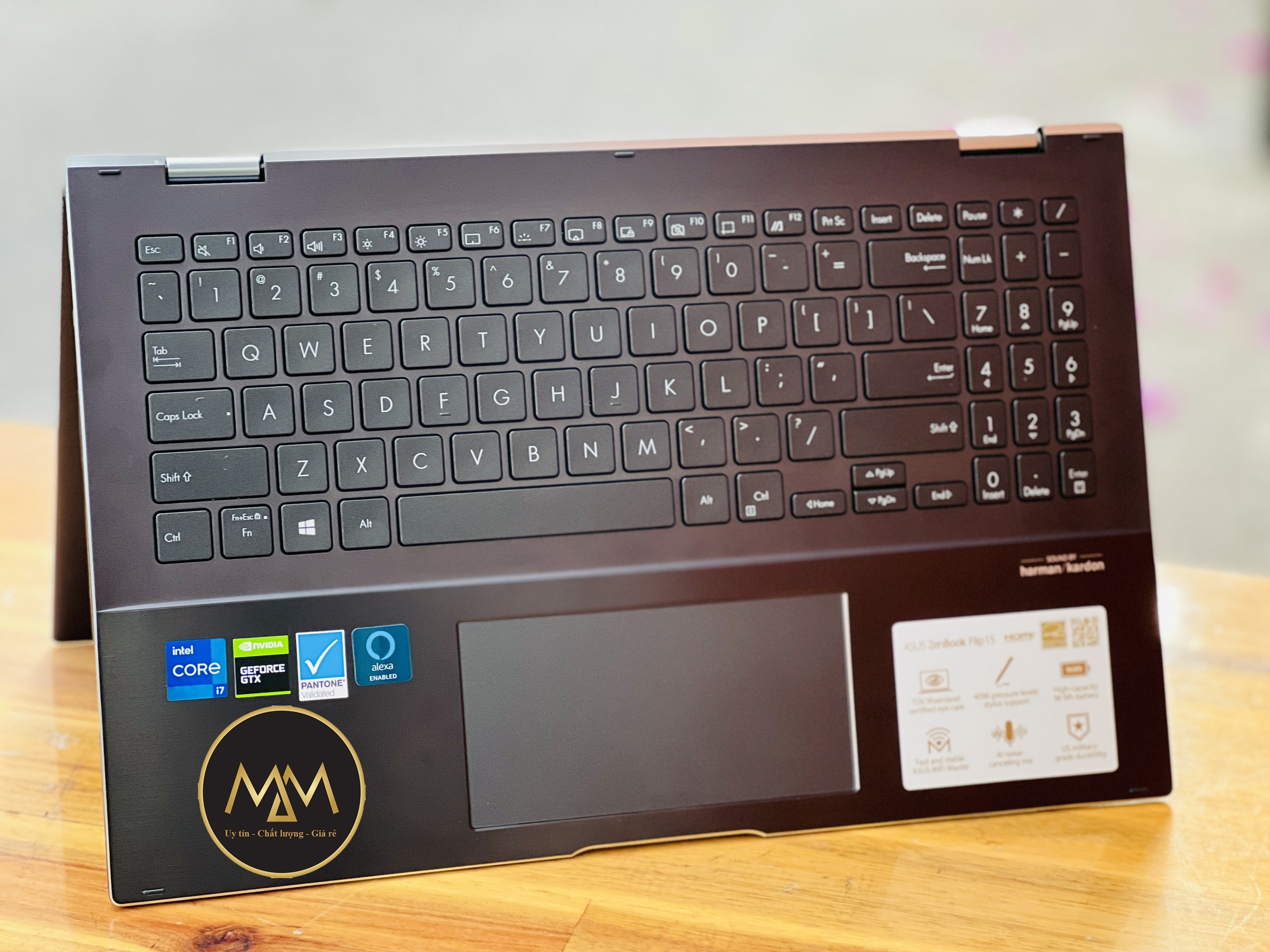 ASUS ZENBOOK FLIP 15 UX564 I7 1165G7/ RAM 16GB/ SSD 512GB/ FHD TRÀN VIỀN/ CẢM ỨNG LẬT XOAY/ VGA GTX 1650 4GB/ ĐỒ HỌA CAO CẤP/ GIÁ RẺ1
