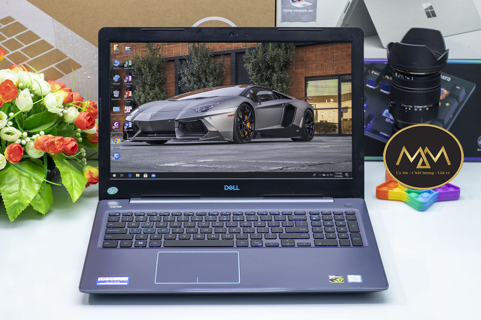 Laptop Dell Gaming G3 3579/ i7 8750H/ 8G - 16G/ SSD128+1T/ Vga GT1050Ti 4G / Full HD/ LED Xanh/ Chuyên Game 3