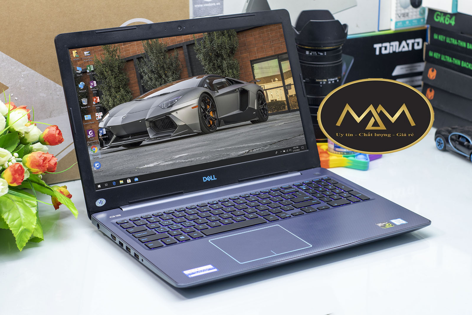Laptop Dell Gaming G3 3579/ i7 8750H/ 8G - 16G/ SSD128+1T/ Vga GT1050Ti 4G / Full HD/ LED Xanh/ Chuyên Game 2