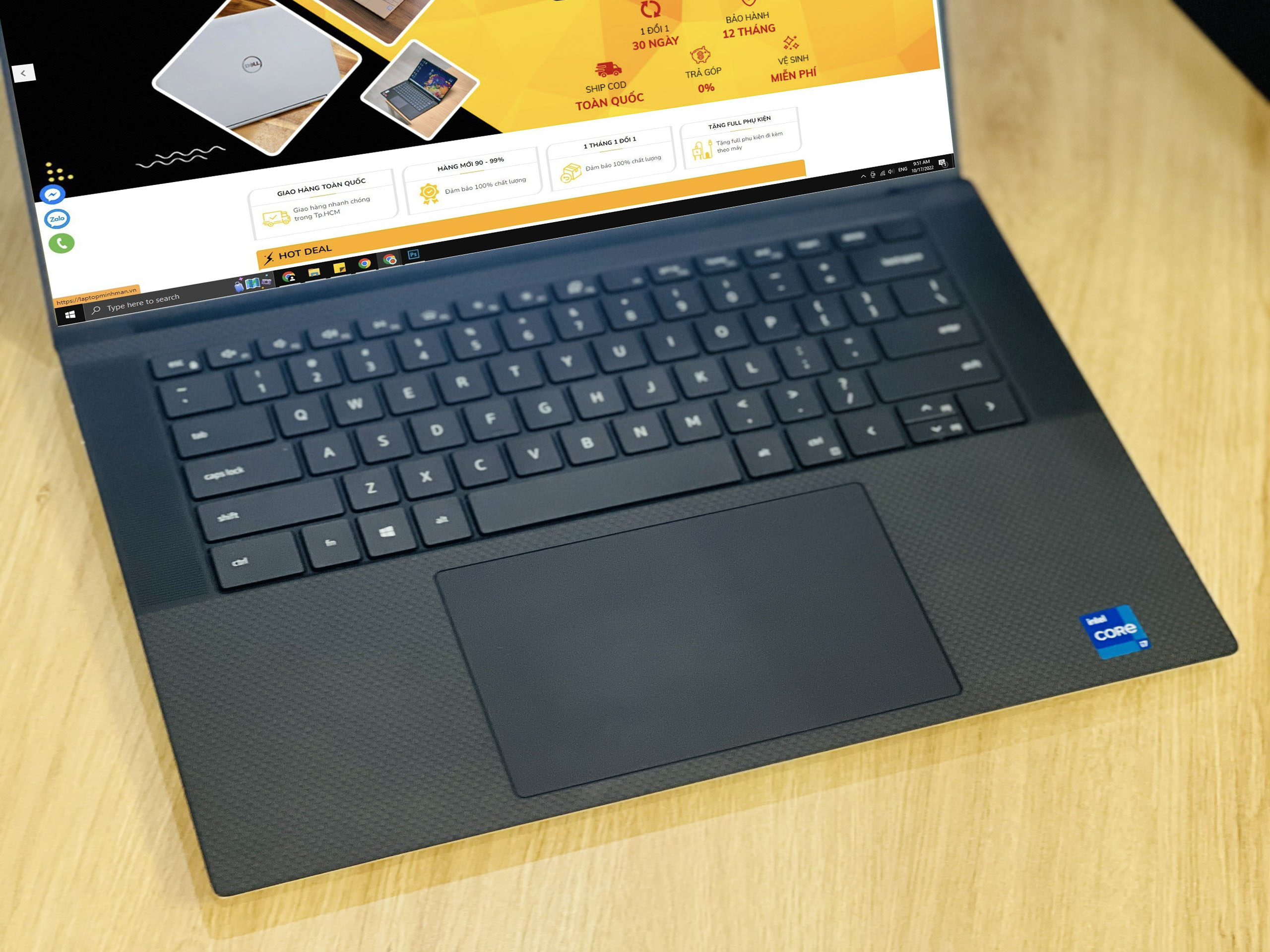 DELL XPS 15 9510 2021 - CORE I7 11800H/ RAM 32GB/ SSD 512GB/ NVIDIA RTX 3050Ti 4GB/ 15.6IN FHD+/ GIÁ RẺ1