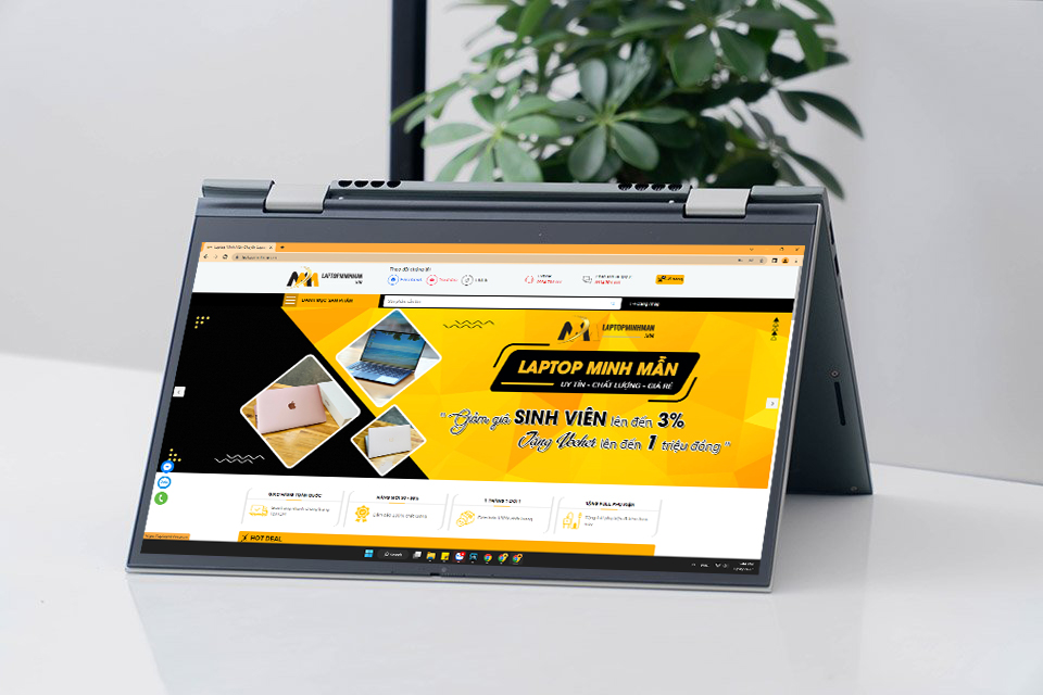 DELL INSPIRON 7415 RYZEN 7 5700U/ RAM 16GB/ SSD 512GB/ X360/ CẢM ỨNG 2IN1/ LAPTOP DOANH NHÂN GIÁ RẺ/ ĐỈNH CAO THIẾT KẾ1