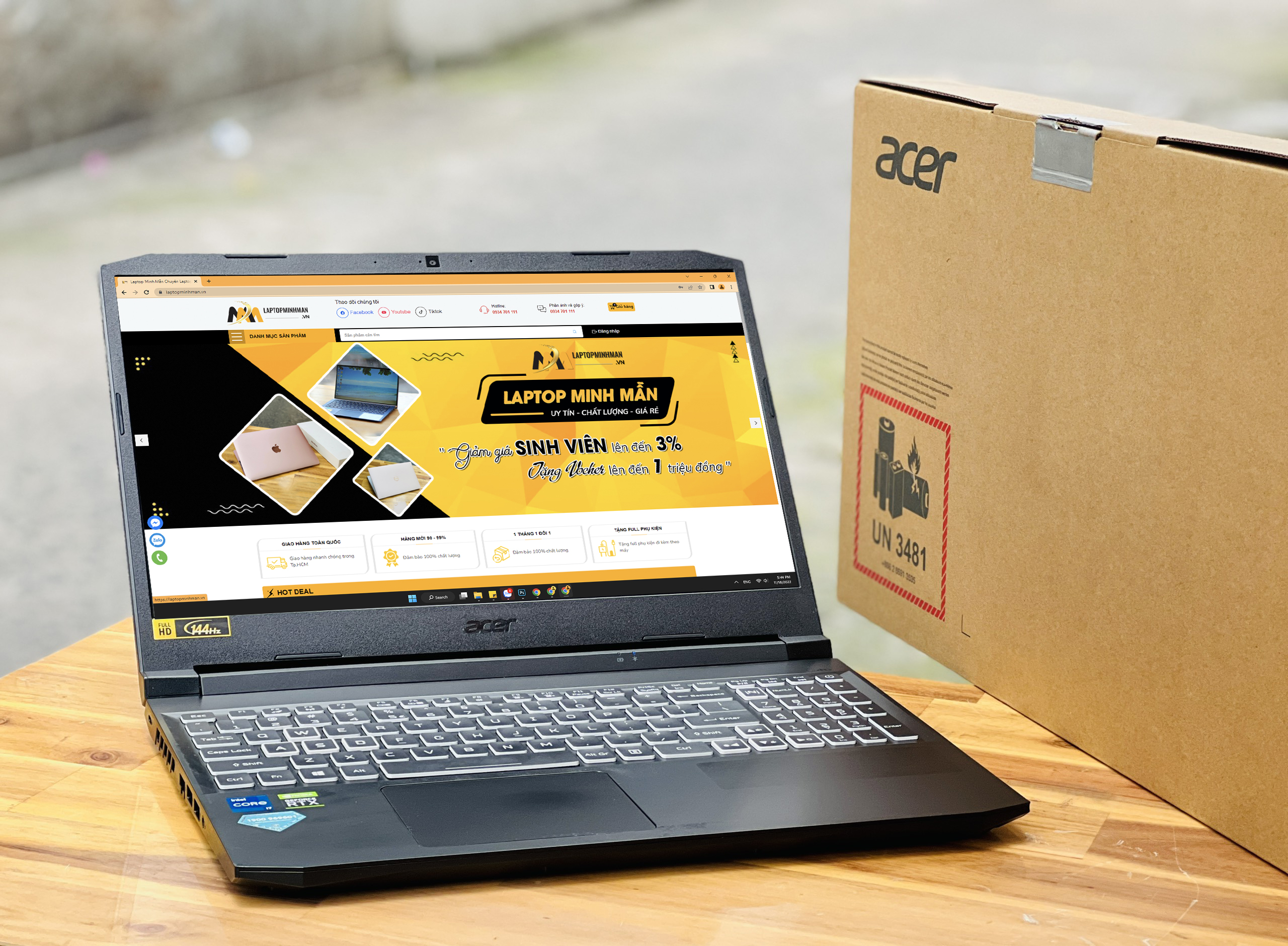 Acer Nitro 5 AN515-57 i7 11800H/ SSD512/ RTX3050 4G/ 144hz/ LED 7 màu/ Chuyên Game/ Giá rẻ2