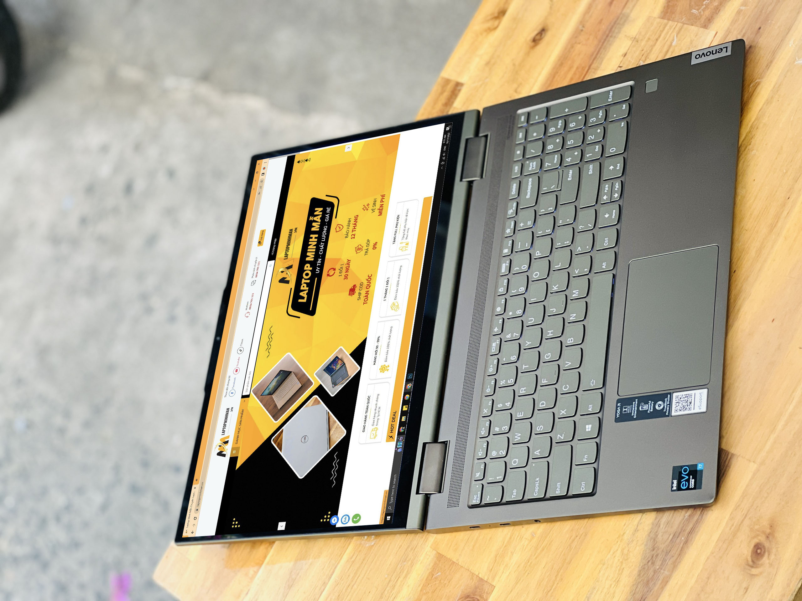 LENOVO YOGA 7 15ITL5  i7 1165G7/ RAM 12GB/ SSD 512GB/ 15INCH FHD TRÀN VIỀN/ VGA IRIS XE/ CẢM ỨNG LẬT XOAY/ GIÁ RẺ3