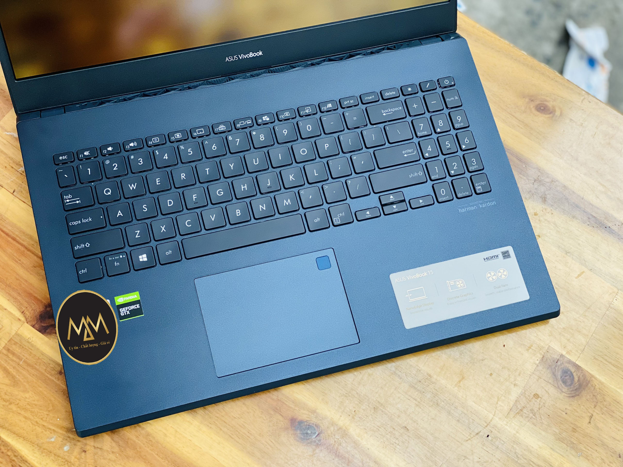 Laptop Asus Vivobook F571GT i7 9750H 12CPUS/ 8G/ SSD512/ GTX1650 4G/ 120hz/ Viền Mỏng/ Full HD/ Finger2