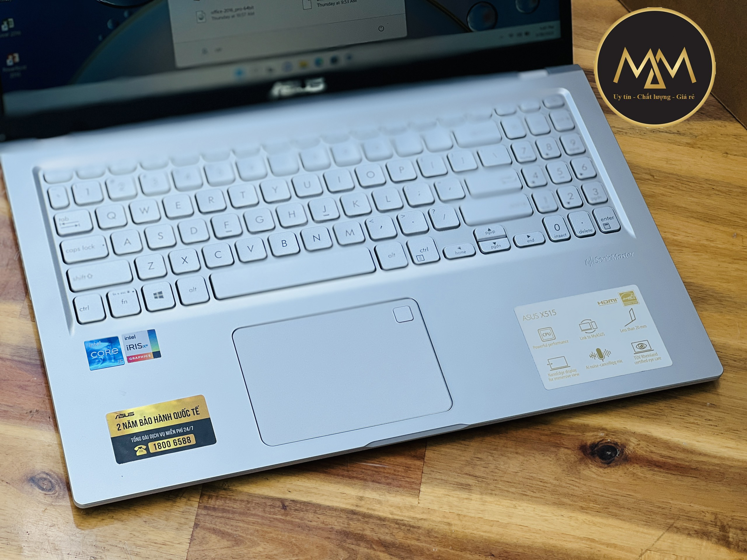 Laptop Asus Vivobook X515EA i5 1135G7/ Ram8G/ SSD512/ Vga Iris XE/ Viền Mỏng/ Full HD IPS/ Finger/ Type C/ Giá rẻ1