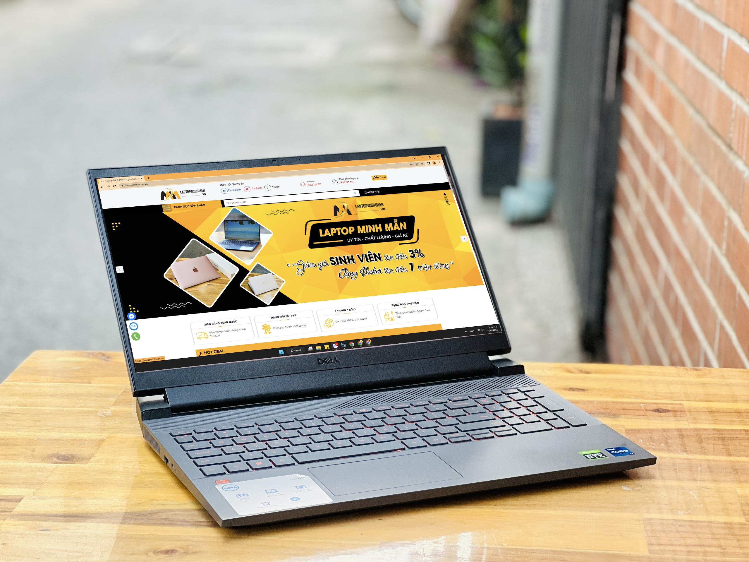 Dell G15 5520 2022 i7 12700H/ Ram 16G/ SSD1000G/ GTX 3060 6G/ 165Hz/ Laptop Gaming Giá rẻ