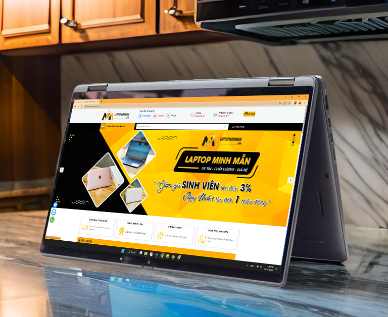 DELL LATITUDE 7410 2IN1 i7 10610U RAM 16G SSD 256G 14IN FHD CẢM ỨNG LẬT XOAY VỎ NHÔM ALUMINIUM GIÁ RẺ