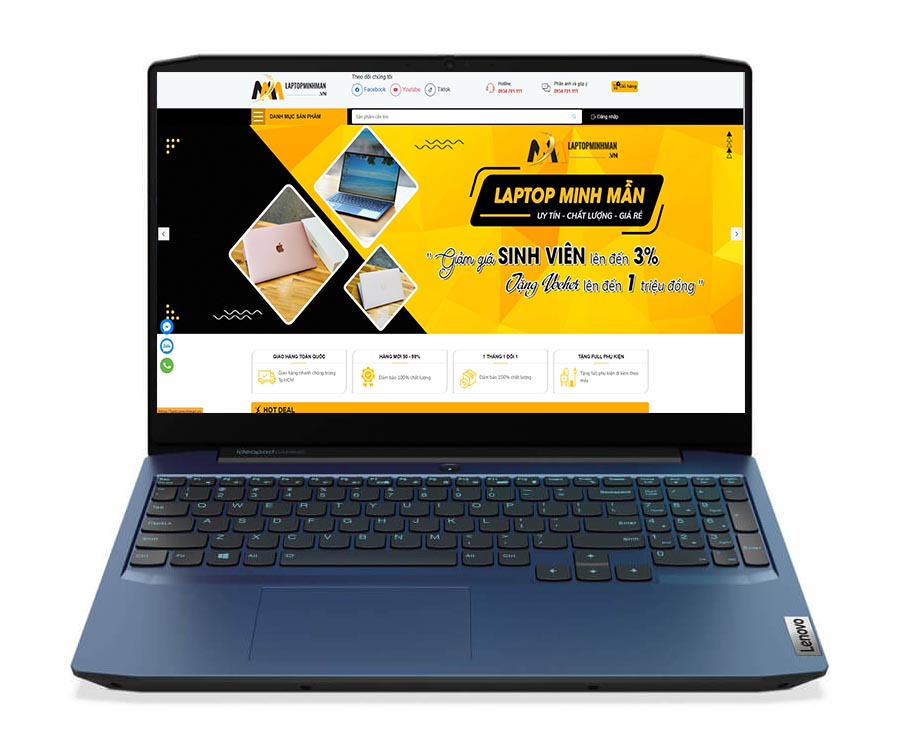 LENOVO IDEAPAD GAMING 3 15ARH05 RYZEN 7 4800H GTX1650Ti 144Hz | LAPTOP GAMING GIÁ RẺ