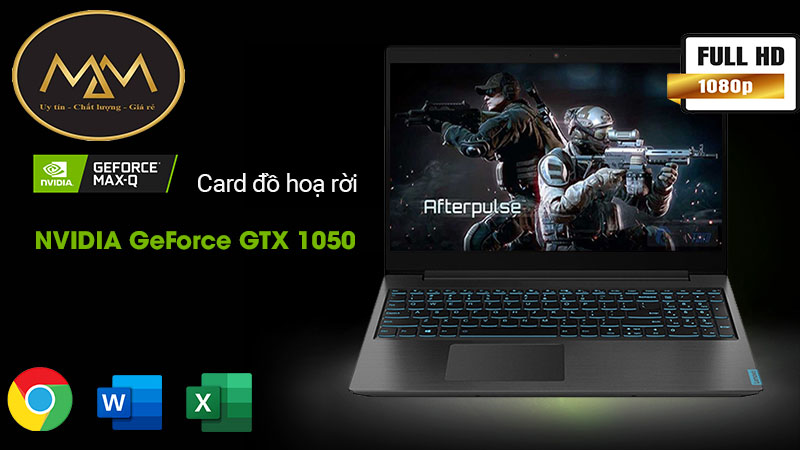 Laptop Lenovo Gaming L340/ i5 9300H/ 8G/ SSD/ GTX1050/ Viền Mỏng/ LED XANH/ Chuyên Game Đồ Họa